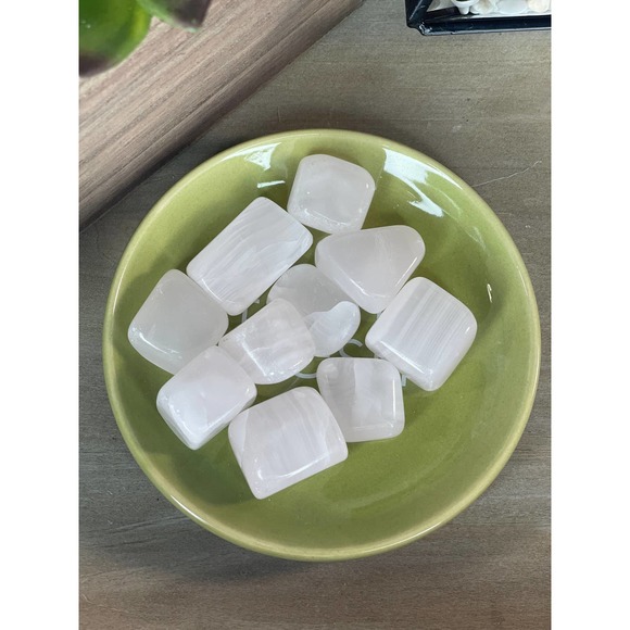 Pink Calcite Tumbled Crystal Intuitively Chosen - Picture 2 of 6